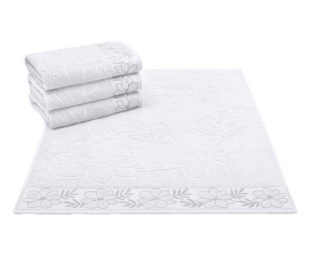 Toalha de Rosto Luzia Branco - 50X70cm | Westwing