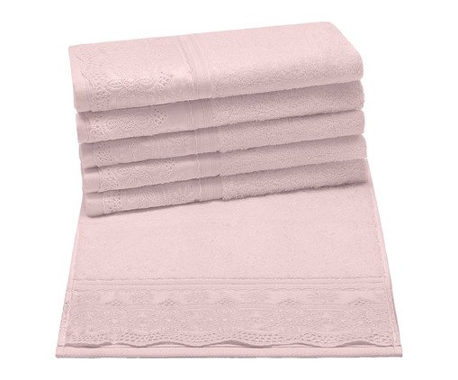Toalha Social Cristal Luisa Rosa Pétala -, pink | WestwingNow