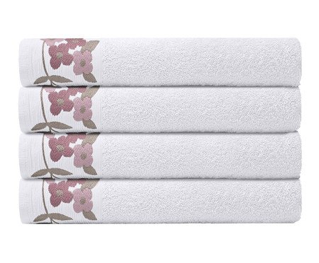 Toalha de Banho Morgana Branco - 70X140cm | Westwing