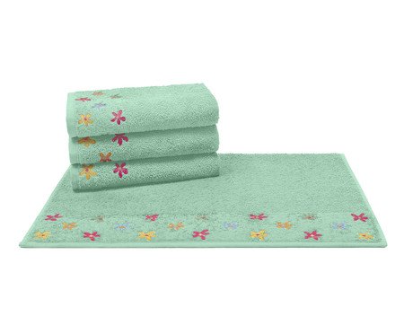 Toalha de Emily Verde Mint - 50X70cm | Westwing