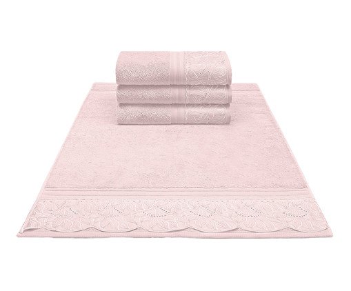 Toalha de Rosto Cristal Paola Rosa Pétala - 50X80cm, pink | WestwingNow