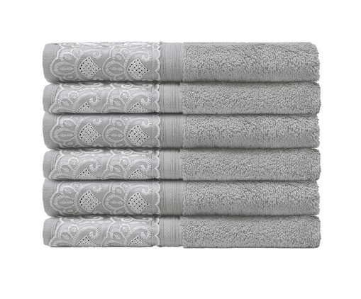 Toalha Social Cristal Nadine Prata -, silver or metallic | WestwingNow