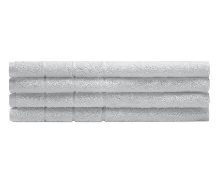 Toalha para Pés Murano Prata - 50X80cm | Westwing