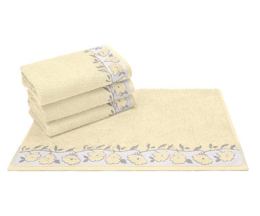 Toalha de Rosto Iara Baunilha - 50X70cm, beige | WestwingNow