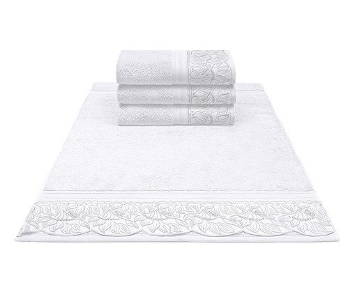 Toalha de Rosto Cristal Paola Branco - 50X80cm, white | WestwingNow