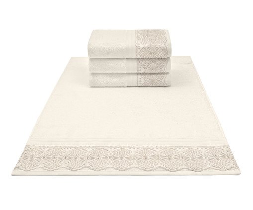 Toalha de Rosto Cristal Roma Marfim - 50X80cm, multicolor | WestwingNow