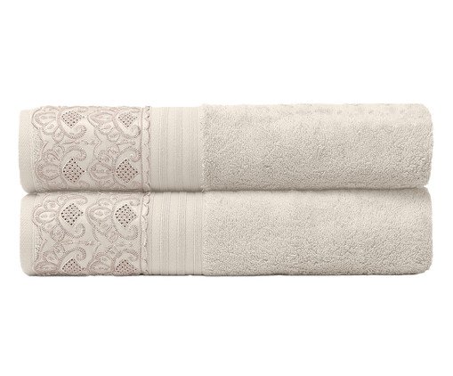 Toalha Banhão Cristal Nadine Marfim - 81X150cm, multicolor | WestwingNow
