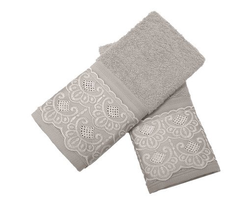 Toalha Social Cristal Nadine Bege - 2 Peças, beige | WestwingNow