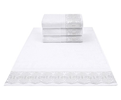 Toalha de Rosto Cristal Roma Branco - 50X80cm, white | WestwingNow