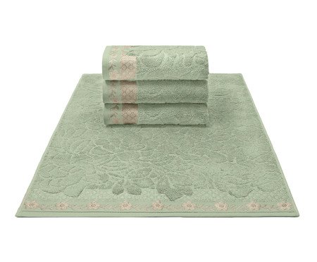 Toalha de Rosto Michelle Verde Alecrim - 50X70cm | Westwing