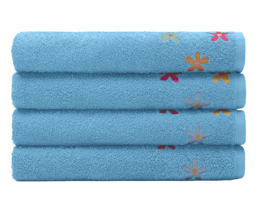 Toalha de Banho Emily Azul Nordico - 70X140cm, blue | WestwingNow