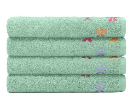 Toalha de Banho Emily Verde Mint - 70X140cm, green | WestwingNow