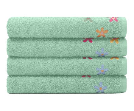 Toalha de Banho Emily Verde Mint - 70X140cm | Westwing