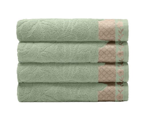 Toalha de Banho Michelle Verde Alecrim - 70X140cm, green | WestwingNow