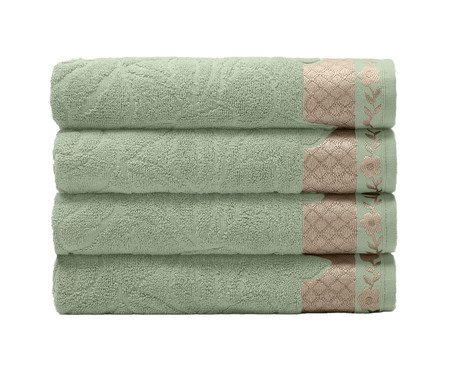 Toalha de Banho Michelle Verde Alecrim - 70X140cm | Westwing