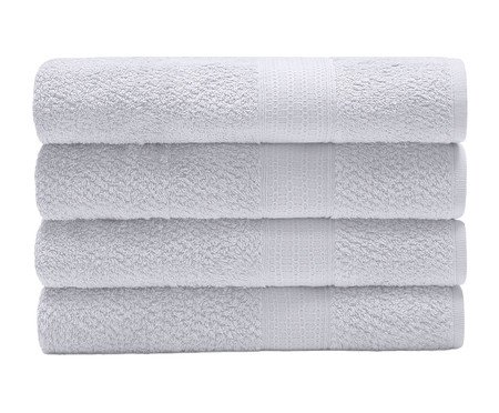 Toalha de Banho Natural Branco - 70X140cm | Westwing