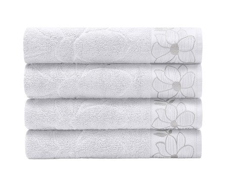 Toalha de Banho Luzia Branco - 70X140cm | Westwing