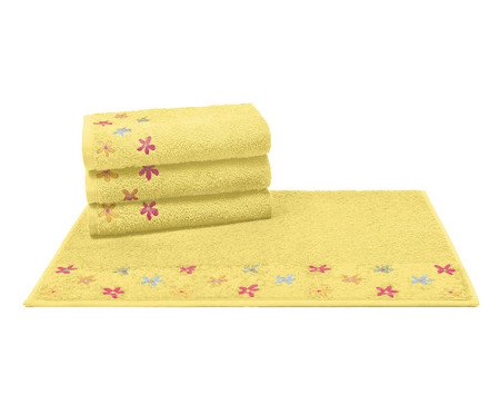 Toalha de Rosto Emily Ouro - 50X70cm | Westwing