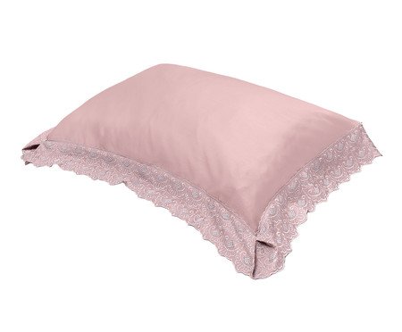 Fronha Cristal Nadine Rosa Pétala 300 Fios | Westwing