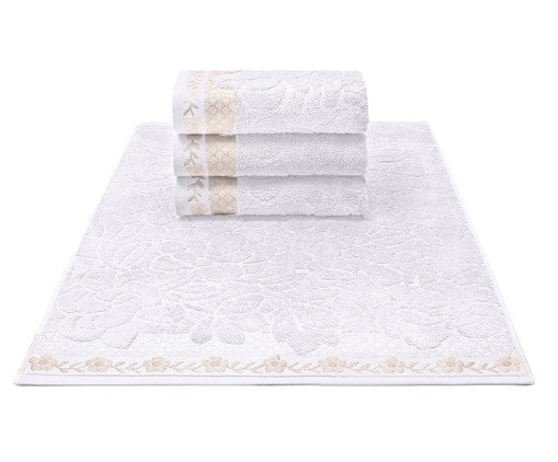 Toalha de Rosto Michelle Branco - 50X70cm, white | WestwingNow