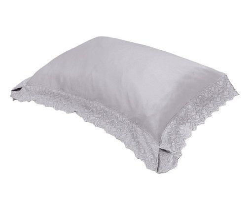 Fronha Cristal Nadine Prata 300 Fios, silver or metallic | WestwingNow