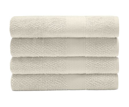 Toalha de Banho Natural Marfim - 70X140cm | Westwing