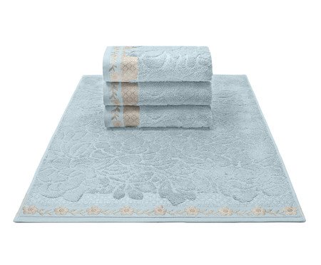 Toalha de Rosto Michelle Azul Ceu - 50X70cm | Westwing