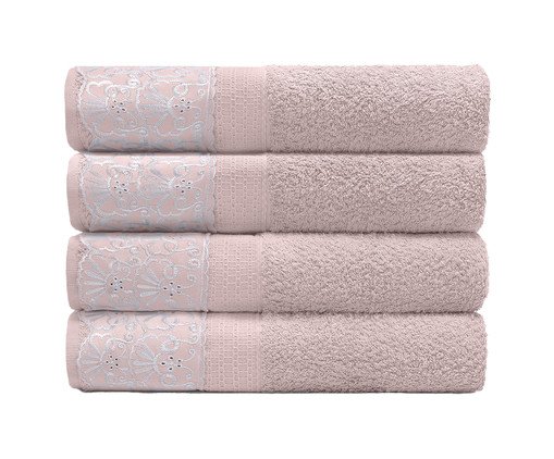 Toalha de Banho Melody Cris Dusty Rose - 70X140cm, pink | WestwingNow