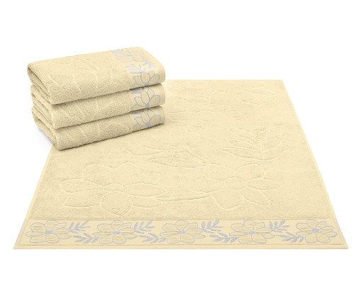 Toalha de Rosto Luzia Baunilha - 50X70cm, beige | WestwingNow