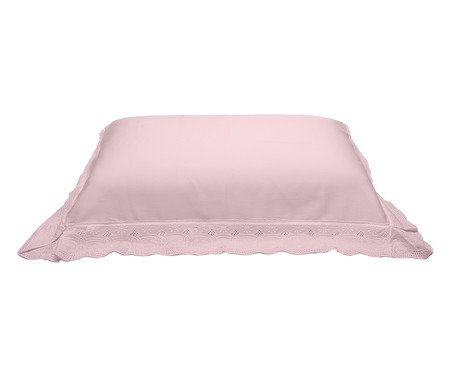 Fronha Cristal Luisa Rosa Pétala 300 Fios | Westwing