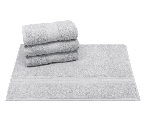 Toalha de Rosto Dakota Prata - 50X70cm, silver or metallic | WestwingNow