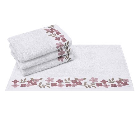 Toalha de Rosto Morgana Branco - 50X70cm | Westwing