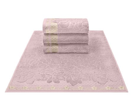 Toalha de Rosto Michelle Dusty Rose - 50X70cm | Westwing
