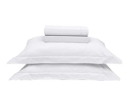 Jogo de Lençol Clássico Reffinata Color Branco - King Size, white | WestwingNow
