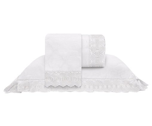 Jogo de Cobre-Leito Cristal Roma Branco, white | WestwingNow