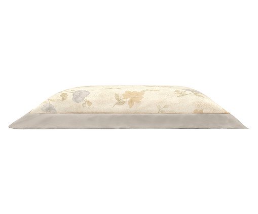 Fronha Reffinha Estampada Dinorah Bege - 50X70cm, multicolor | WestwingNow