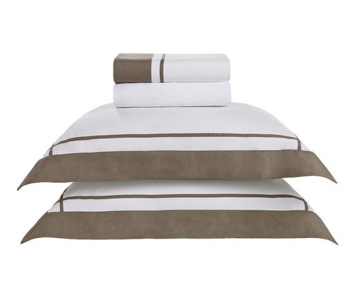 Jogo de Lençol Pazzi Marrone 200 Fios, multicolor | WestwingNow