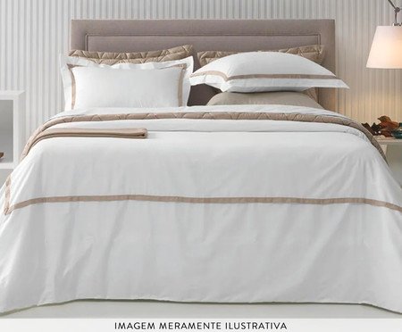 Almofada Vercelli Nocciola Branco | Westwing