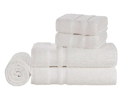 Jogo de Toalhas Lorenzi Branco, white | WestwingNow