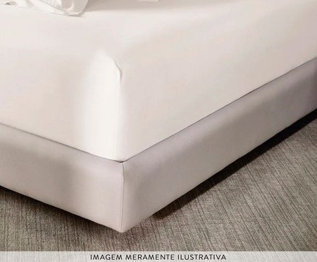 Lençol com Elástico Grasso Branco | Westwing