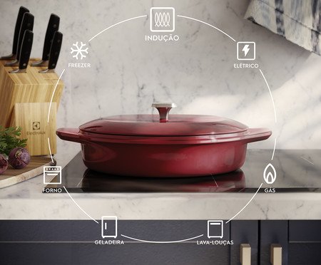 Panela Wok de Ferro Esmaltada | Westwing