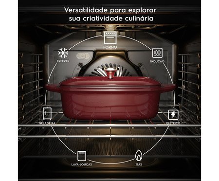 Panela Oval de Ferro Esmaltada | Westwing
