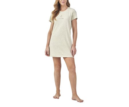 Camisola Manga Curta Feminino Mescla Amarelo | Westwing