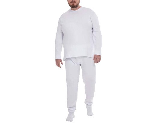 Calça Adulto Masculino Plus Size Branco, Branco | WestwingNow