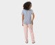 Pijama Feminino Manga com Alça Quadriculado Mescla, Cinza | WestwingNow
