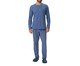Pijama Masculino Manga Longa Pontilhado Azul, Azul | WestwingNow