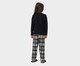 Pijama Feminino Infantil Manga Longa Panda, Preto | WestwingNow