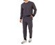 Pijama Masculino Longo Moletinho Mescla Preto, Preto | WestwingNow