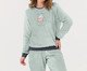 Pijama Feminino Manga Longa Preguiça, Cinza | WestwingNow