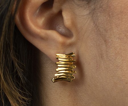 Brinco Geo Ouro 18K | Westwing